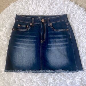 No Boundaries Denim Mini Skirt
